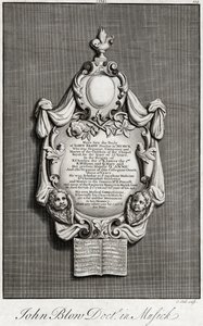 John Blow Memorial, Westminster Abbey door Unknown
